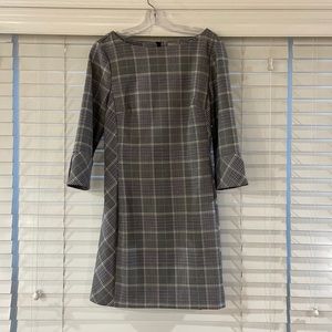 Black and White Plaid Dress